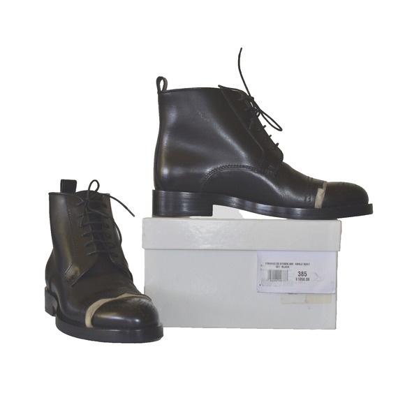 靴 Maison Margiela 38,5 cm Maison Margiela Tabi 30mm Leather Ankle Boots | Black | FARFETCH